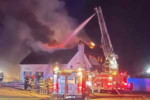 Windy Weather Challenges Firefighters Dousing Destructive Sussex County Blaze (PHOTOS)