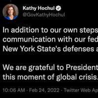 <p>New York Gov. Kathy Hochul on Twitter</p>