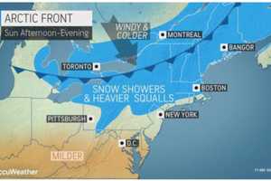 Arrival Of Cold Front Will Bring Strong Wind Gusts, Possible Snow Squalls