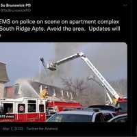 <p>First responders in South Brunswick caught a toddler and father who dropped from a second-floor balcony on Monday.</p>