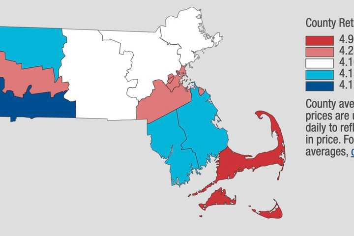 Here's Breakdown By County On How Much Massachusetts Gas Prices Have Increased Since Last Week