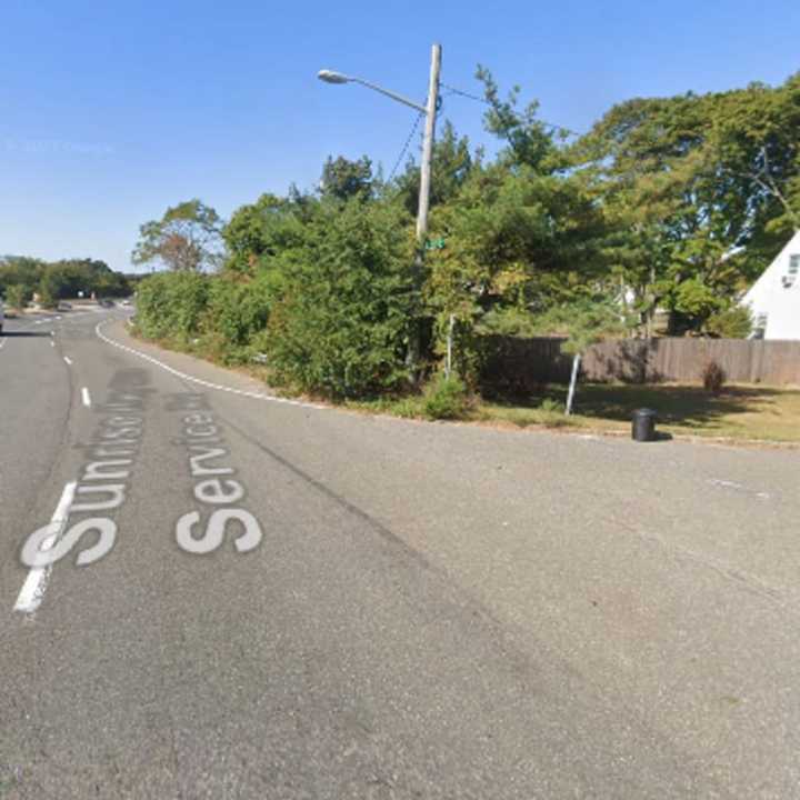 The area where the crash happened.