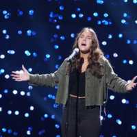 <p>Morgan Gruber during one of her last performances on &quot;American Idol.&quot;</p>