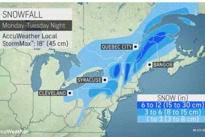 Projections For Snowfall, Timing Released As Post-Easter Nor'easter With Damaging Winds Nears