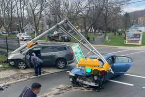 Route 46 Crash Takes Down Traffic Signal, Utility Pole (PHOTOS)