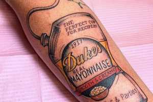 VA Tattoo Shop Is Giving Free Tattoos — But They Have To Be Duke's Mayonnaise Related