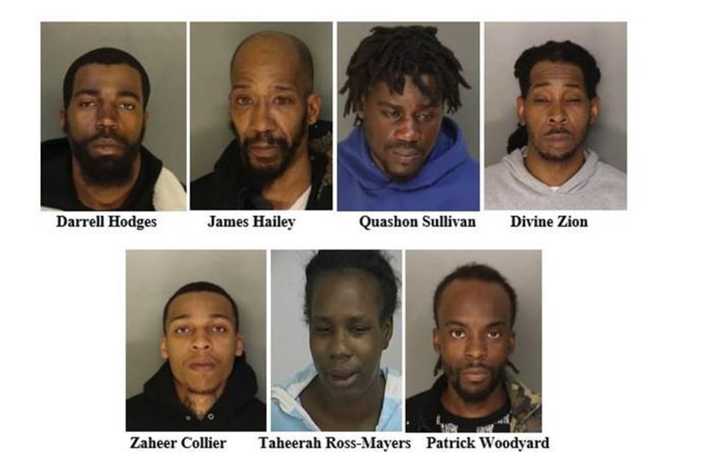 Seven arrested since April 29, 2022 on illegal weapons offenses in Newark.