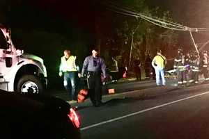 Driver Taken To Hospital As Car Flips, Takes Down Power Lines In Warren County