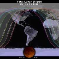 <p>The May 15 lunar eclipse schedule.</p>