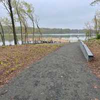 <p>The fishing pier at Hempstead Lake State Park.</p>