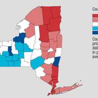 <p>The AAA breakdown of gas prices in New York on Monday, May 16.</p>