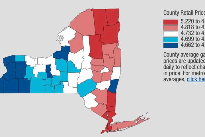 Gas Prices Hit New Record High In New York Amid Surge In Oil Costs