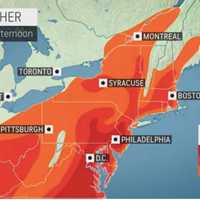 <p>Temps across the region Saturday.</p>