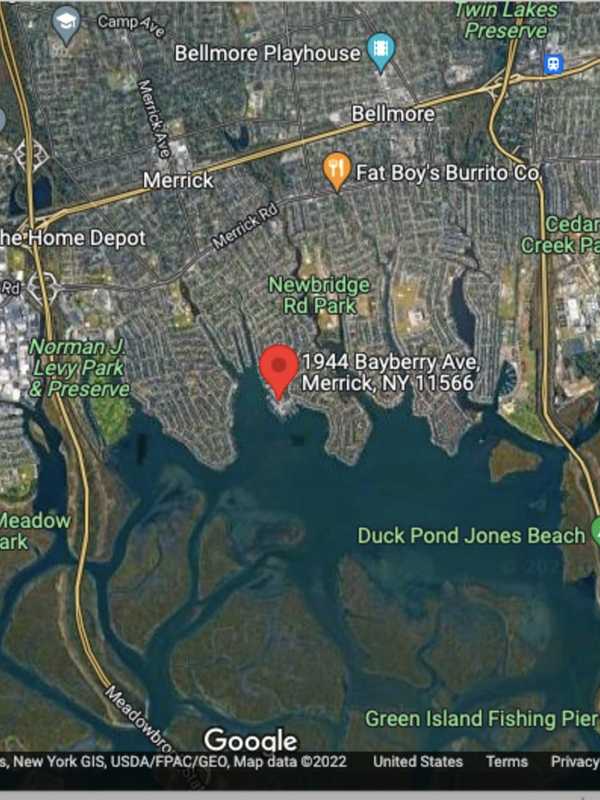 Man Dies After Falling Into Water In Merrick