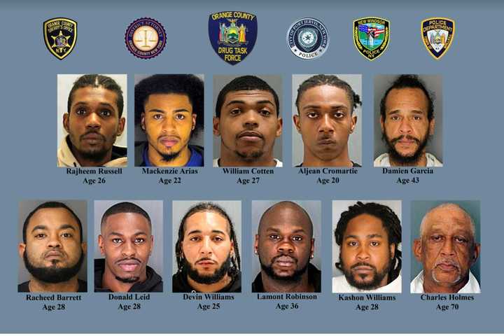 11 Charged After Multi-Department Drug Sweep In Region