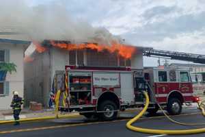 Flames Swallow Wildwood's Windward Motel