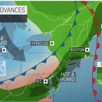 <p>The separate rounds of storms will be followed by hot and humid weather starting on Friday, June 17.</p>