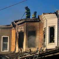 <p>The blaze broke out in two homes on the 2800 block of Erdman Avenue</p>