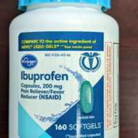 <p>Recalled Kroger Ibuprofen, 200 mg soft-gel capsules, 160 count bottle</p>