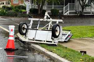 ‘This Could Have Been A Kid,’ Police Warn After $17K Sign Wrecked In Hunterdon Sidewalk Crash