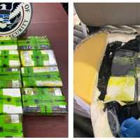 <p>The 13 cocaine bricks weighed a combined 13.7 kilograms, or 30 pounds and three ounces. The cocaine has an estimated street value of nearly $1 million.</p>