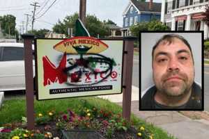 CAUGHT IN THE ACT: Man Who Vandalized Flemington Mexican Eatery Sign Busted On 3rd Attempt: PD