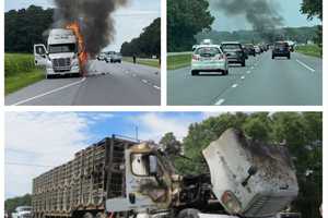 Extra Crispy: Chicken Truck Goes Up In Flames On Maryland Highway