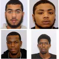 <p>(clockwise beginning top left) Rahkeem Beck, Isaiah Handy, Dominic Savage, Deondray Stanford were originally arrested.</p>