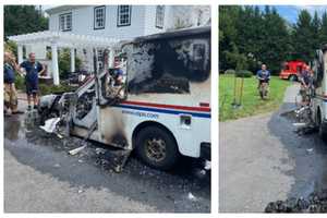 Temperatures Rising: USPS Mail Truck Destroyed By Engine Fire In Maryland