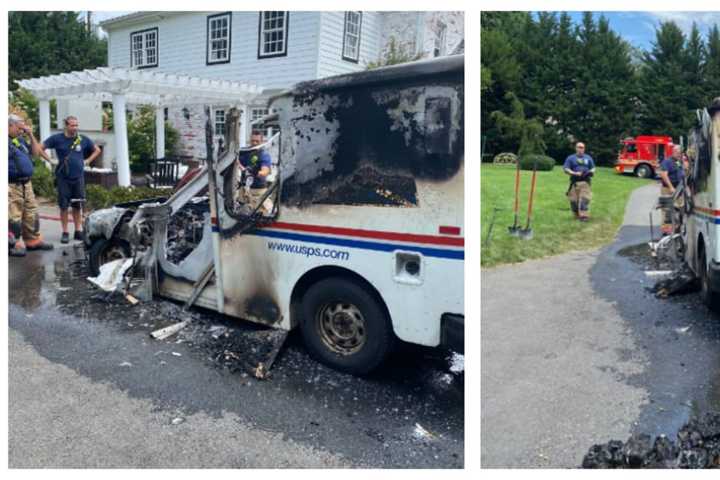 USPS Mail Truck Destroyed By Engine Fire In Darnestown