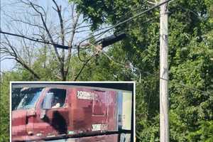 Witnesses Sought After Lehigh Valley Hit-And-Run Crash Takes Down Wires, Closes Road (PHOTOS)