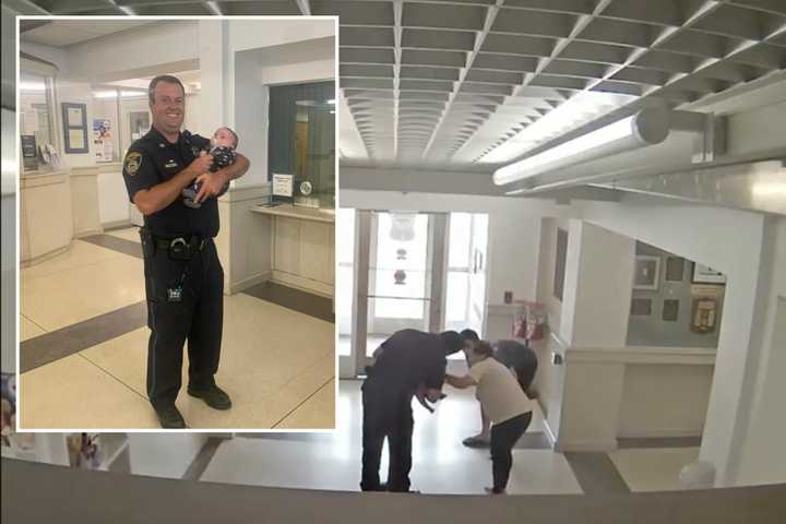 WATCH: Central Massachusetts Police Officer Saves Choking Infant's Life