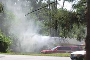 Firefighters Battle Smoky Attic Blaze In Hunterdon County