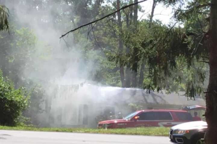 Firefighters Battle Smoky Attic Blaze In Hunterdon County