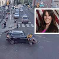 <p>Jersey City councilwoman Amy DeGise struck a bicyclist in a hit-run crash July 19, reports say.</p>