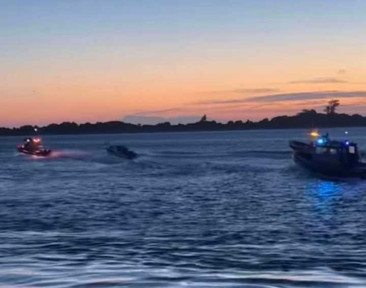 US Coast Guard rescue. The photo is the boat being towed In.