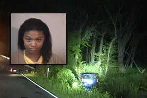 Stafford Woman Unharmed After She Drunkenly Drove Car Into Creek: Police