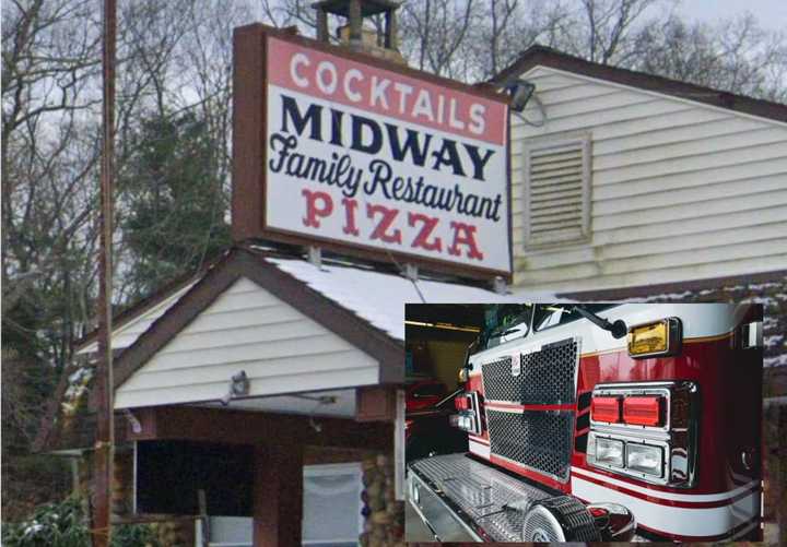 A popular Connecticut pizza restaurant and bar was heavily damaged by a fire in the lounge area.