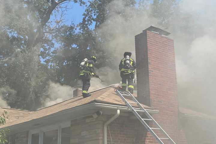 Multiple Fire Crews At Scene Of Franconia Blaze Work To Put Out Flames