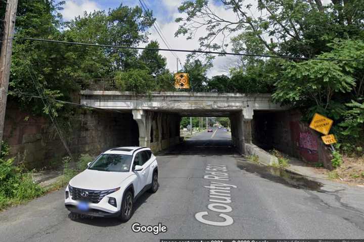 Car Strikes Bridge In Central Jersey (DEVELOPING)