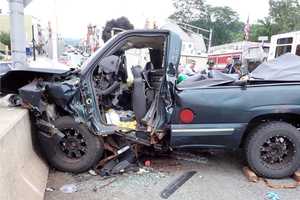 Pickup Truck Driver Hospitalized After Crashing Into Wall At Busy Dover Intersection (PHOTOS)