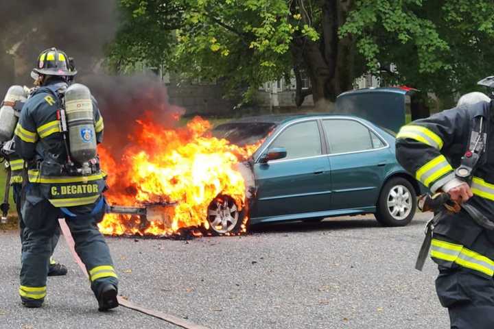 Crews Douse Hunterdon County Car Fire (PHOTOS)