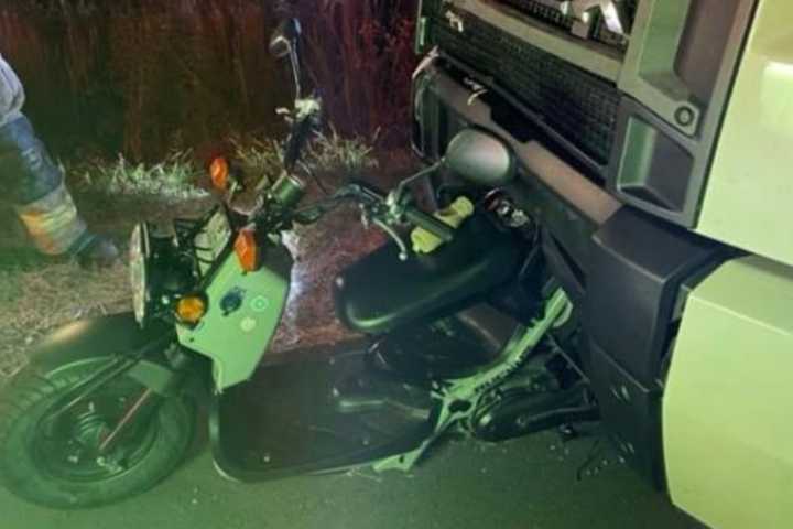 Moped Gets Stuck In Truck Bumper During Stafford Crash: Police