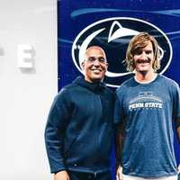 <p>Eli Manning went undercover as Chad Powers to the PSU football walk-on tryouts.</p>