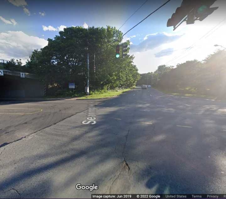 North Service Road and Searingtown Road in North Hills.