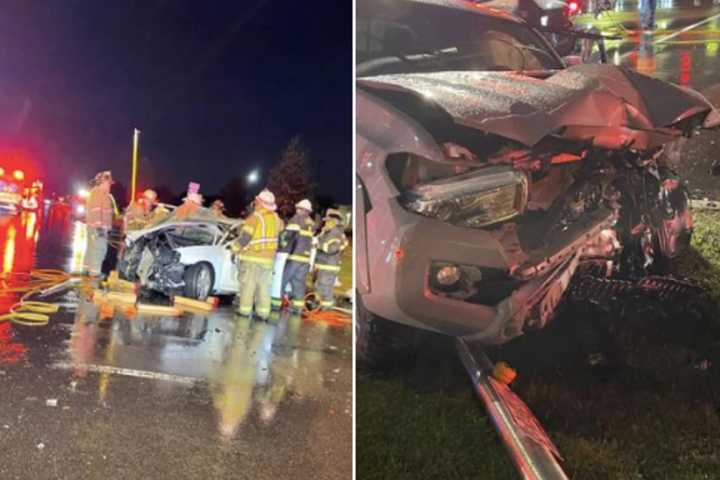 Police Car Crash Among 2 Accidents On Route 13 Less Than 90 Mins Apart