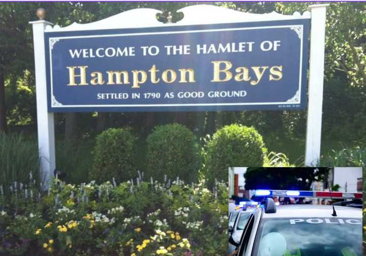 A child was injured after falling some 11 feet from a second-story window in Hampton Bays.