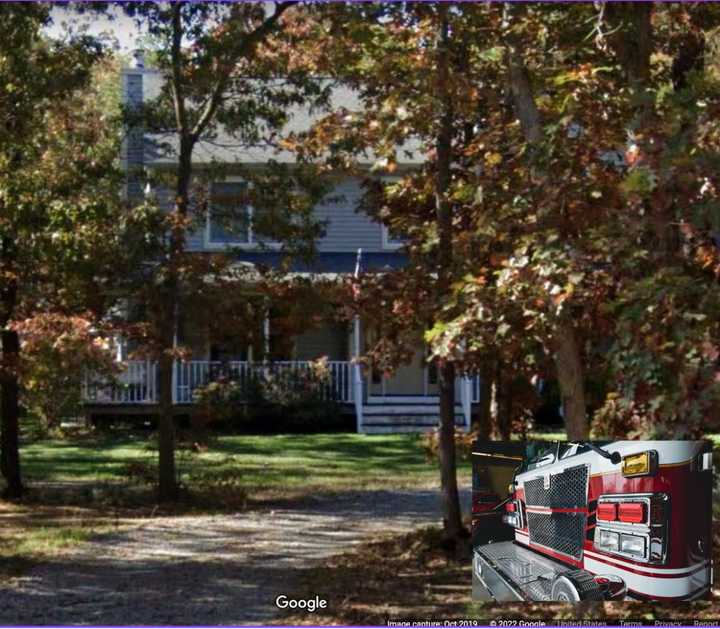 A view of the Ridge home before a fire destroyed it.