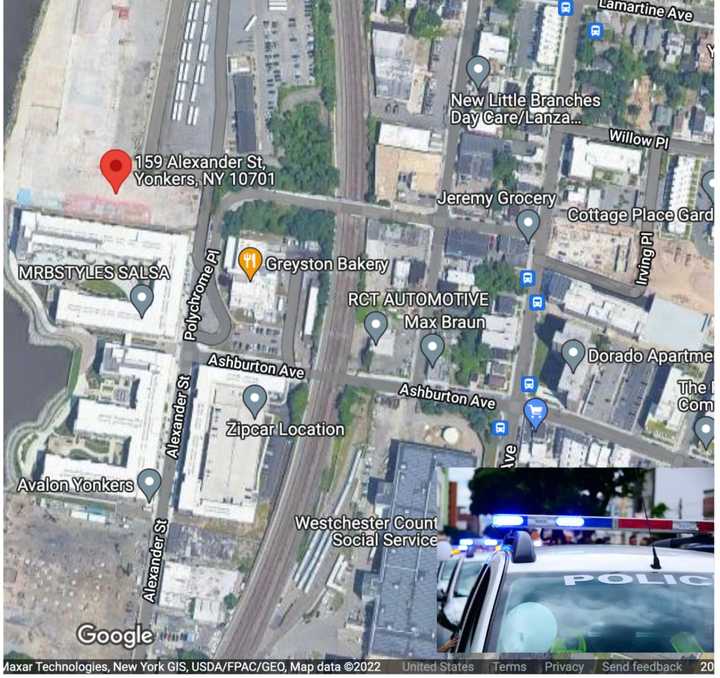 The area of the incident.
