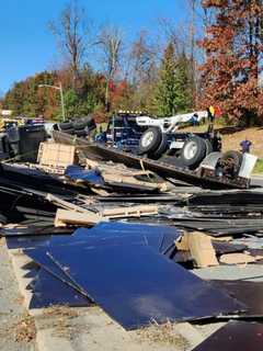 Truck Driver Hurt, Plywood Spills In Central Jersey Crash